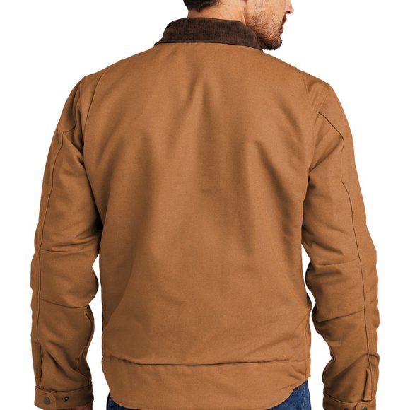 (NWT) Carhartt Mens Duck Detroit Jacket Winter Coat Brown - Picture 6 of 7